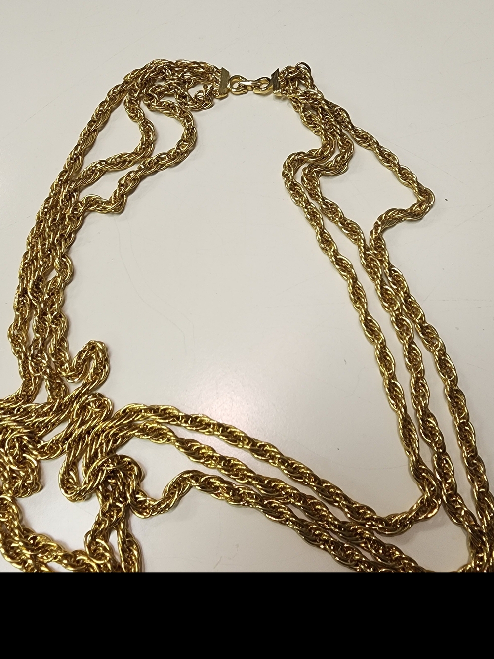 Layered Gold Rope Chain Necklace - Multi Strand Women’s Jewelry